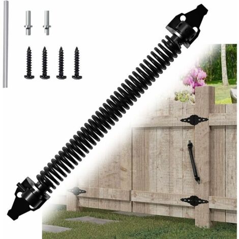 royaluxe -36cm Ferme Porte à Ressort Réglable, Ferme-Porte Automatique, Ressort de Porte avec 2 Vis, pour Porte de Jardin, portail en Bois et Clôtures Agricoles (36 x 3.9 x 3.9 cm)