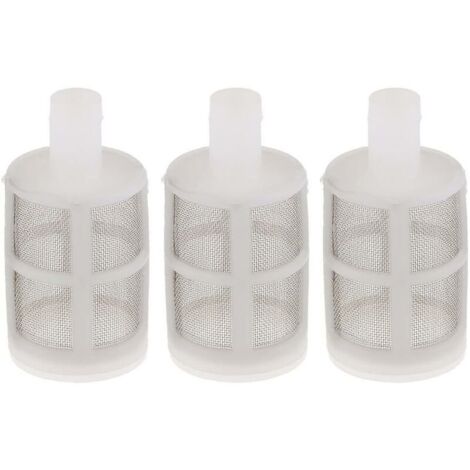 royaluxe -3pcs Écran en Acier Inoxydable de Crépine de Pompe à Eau Convient pour Tuyau de 7 - blanc