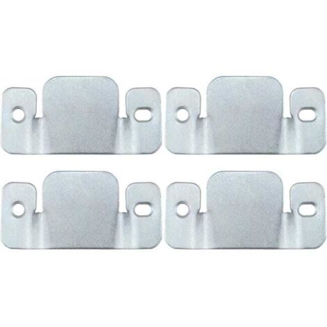 royaluxe - 4 Pcs Connecteur de Canapé avec Vis, Fixation Canape Universels en Métal pour Canapé Sectionnel