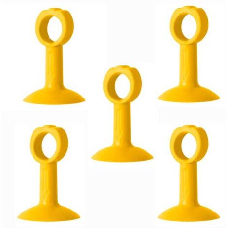 royaluxe - 5 Pièces De Coussinets Anti-Collision De Poignée De Porte En Silicone Pour Éviter d'Endommager Le Mur.(orange)