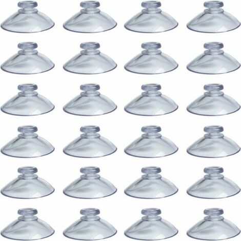 royaluxe -50 Pièces 30 mm Ventouses Transparentes Ventouse Coussinets en Plastique PVC sans Crochets