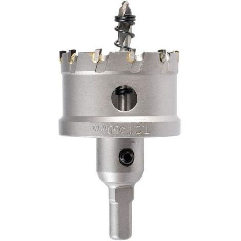 royaluxe -50mm coup de trou de dents en carbure de tungstène, TCT Foret de scie trépan pour acier inoxydable, feuille, métal (50mm)