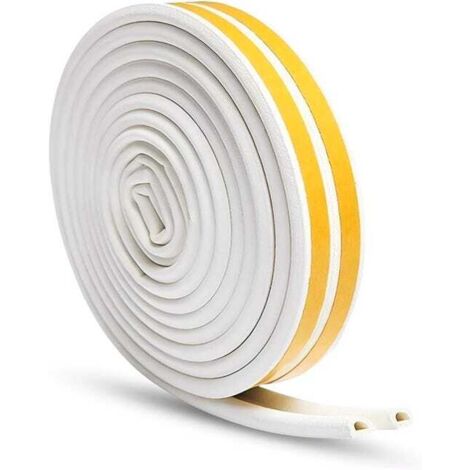 royaluxe - 6M Bande d'étanchéité pour portes, Fenêtre Autocollant Anti-collision Bande d'étanchéité en Caoutchouc Mousse Scellée Bande d'isolation Acoustique, B