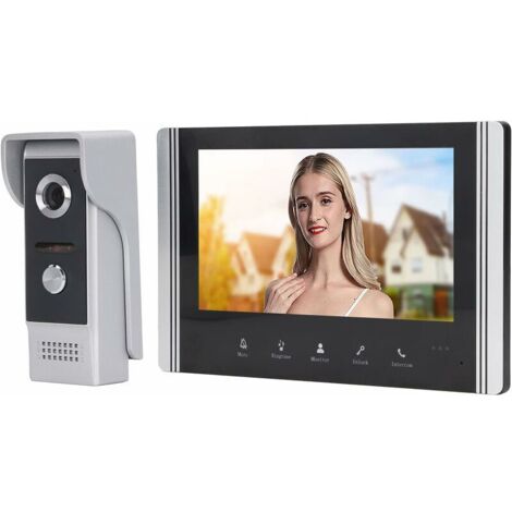 royaluxe -7 inch Video Doorbell System Smart 1 in 1 Visual Phone Remote Control Video Intercom Entrance System for Villa Apartment