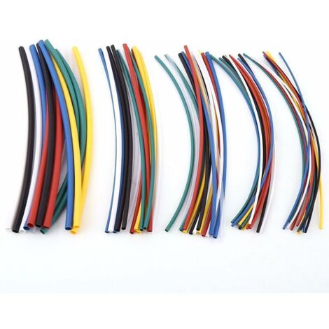 royaluxe - 70pcs Gaine Thermorétractable 5 Tailles Assortiment 2: 1 Tube Rétractable Sans Halogène Tube Manchon Gaine Rétractable Kit, 7 Couleurs，