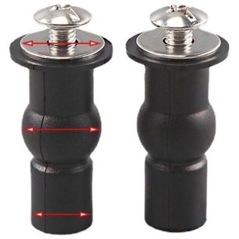 royaluxe -Abattant WC Fixations Charnières Accessoire de fixation pour abattant Convient à Toutes Les Toilettes（18mm)