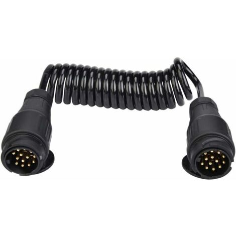 royaluxe -Adaptat de connect de câble de Ressort de câblage de Prise de remorque de 13 Broches pour Caravane de remorque