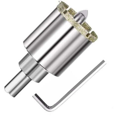 royaluxe -Alésoir diamanté brasé avec foret pilote pour granit, pierre et céramique, diamètre 35 mm  Maison et jardin  Outils  Outils électriques  Forets