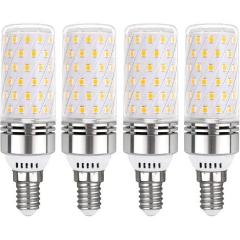 royaluxe -Ampoule E14 LED 12W Blanc Froid 6000K, 1450LM, Équivalent Halogène E14 100W, 360° Lumiere, AC 220V, Ampoule E14 LED pour Éclairage Intéri, non-dimmable, lot de 4