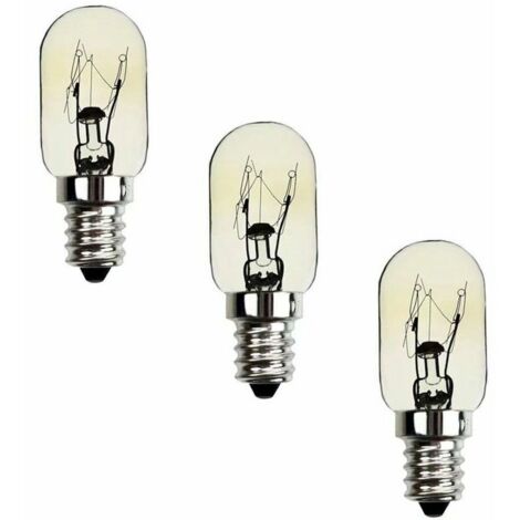 royaluxe -Ampoule Frigo 15W E12,Betterlife Ampoule à Incandescence de Machine à Coudre SES Culot E12 Blanc Chaud 2700K Ampoule Refrigerateur 220V pour Congélateur, Machine à Coudre (Lot de 3).
