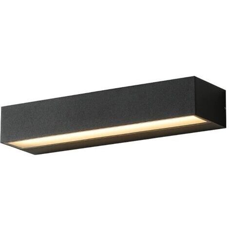 royaluxe -Applique extérieure,Applique murale LED3000K Warm White Wall Sconce - Black 30CM
