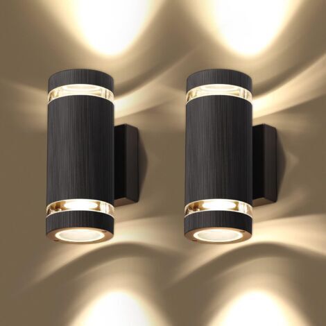 royaluxe -Applique murale LEDLED Applique Murale Exterieur, IP65 Etanche Luminaire Lampe Extérieur, Moderne Éclairage Mural 3000K Aluminium pour Jardin Garage Terrasse Patio Entrée, Lumiere Eclairage 