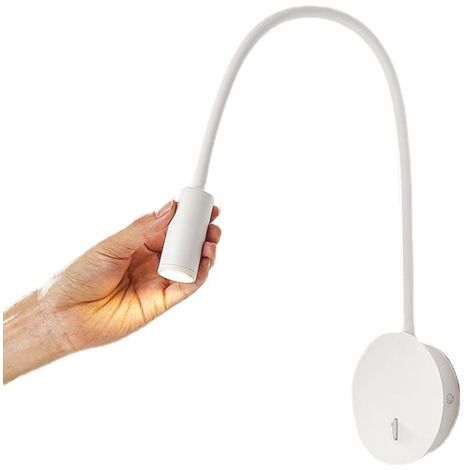 royaluxe - Applique Murale Liseuse Applique Murale 3W LED 3000K Liseuse Lampe Col de Cygne, （Blanc）