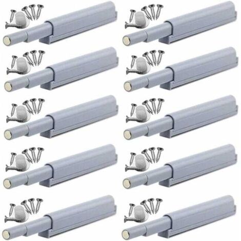 royaluxe - Appuyez pour ouvrir magnétique loquets Fermetures magnétiques push-open ouvre et ferme la porte avec une simple pression (10 pièces)