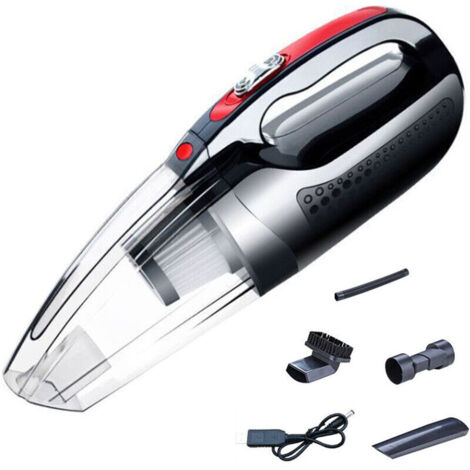 royaluxe -Aspirat main Aspirat à main à aspiration puissante, aspirat à main sans fil rechargeable pour le nettoyage de gravier de poussière de poils d'animaux domestiques et de voiture, noir