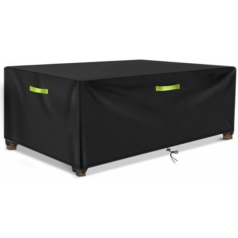 royaluxe - Bache de Protection pour Mobilier, Housse Salon de Jardin, étanche Housses Meuble Exterieur, Imperméable, Anti-UV, Robuste 420D Oxford Meuble Cover, pour Table, Chaises (145x115x65cm),