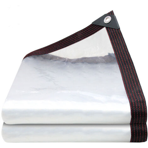 royaluxe - Bâche d'extérieur transparente et imperméable, épaisse, anti-poussière et isolante thermiquement, idéale pour les terrasses et les jardins (3 m × 2 m)