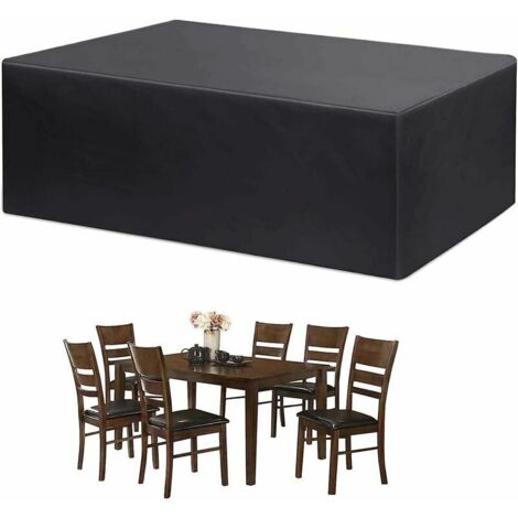 royaluxe - Bache Salon de Jardin, Housse Table de Jardin, Bache de Protection, Housse de Protection Salon de Jardin, Protection extérieure résistante imperméable de Meubles 420D Oxford (230x165x80cm)