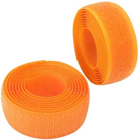 royaluxe - Bande/rouleau de scratch 20 mm 2 mètre auto-agrippant - organisateur/serre câbles - ruban sac vêtement attache sangle - en polyamide et polyester