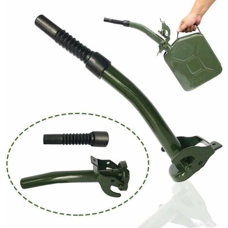 royaluxe -Bec verseur pour bidon d'essence, bec verseur flexible pour jerrican à essence 5 l, 10 l, 20 l, 30 l, tuyau de carburant pour bidon en métal 20 l d'essence