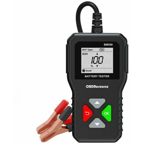 royaluxe -BM550 6V 12V 24V Test de Charge de Batterie Analys d'Alternat de Voiture Outil de Test de système de Charge de Démarrage pour Camion Léger Bateau Voiture de Moto et Plus