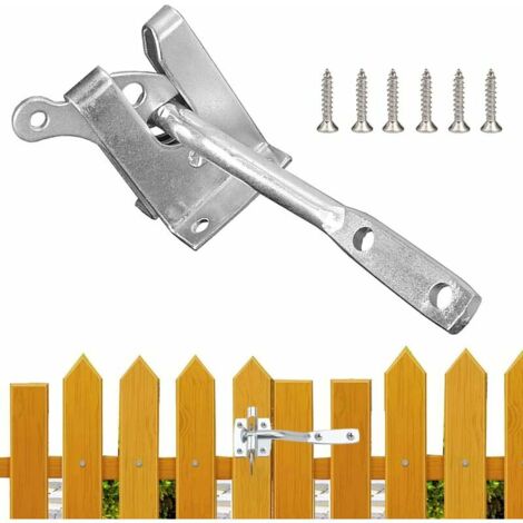 royaluxe - Boulon Loquet,Loquet de Porte,Porte Verrou,Serrure Automatique Porte,Gravité Verrou de Portail,à levier automatique Verrouillage,Auto Loquet de portail avec,Targette Loquet,Verrouillage aut