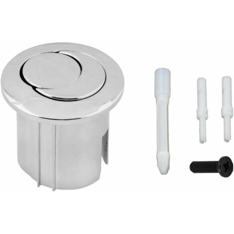 royaluxe -Bouton de chasse d'eau double style D2D double pression demi-lune à portée courte portée AH0001800R Compatible avec le réservoir de chasse d'eau ROCA D2D Bouton poussoir WC 822043001