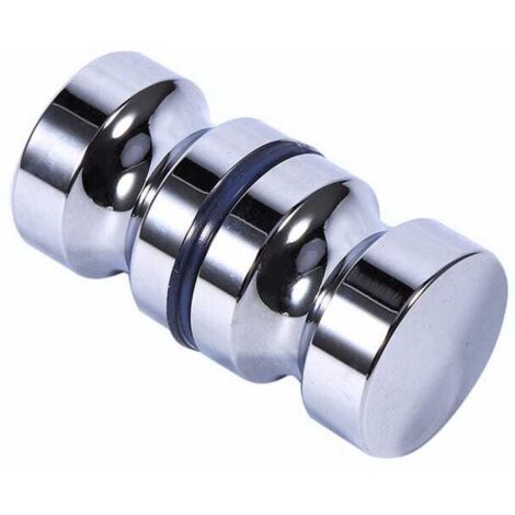 royaluxe - Bouton de Porte de Douche Poignée de Porte Rondes en Alliage D'aluminium pour Salle de Bain Porte en Verre Porte Coulissante