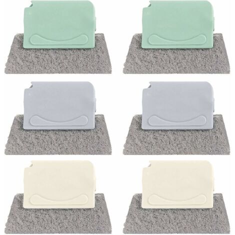 royaluxe - Brosse de Nettoyage de Fenêtre Magique Réutilisable Brosse de Nettoyage de Rainure Créative Utilisé pour Nettoyage Rapide de Tous Les Coins Cuisines De Nettoyage De Vitres en Outil 6PCS，