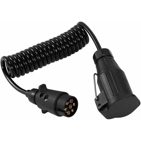 royaluxe - Câble dextension de remorque, prise de prise de remorque 7-13 broches Câble dextension de remorque 12v avec connecteur de prise de prise de remorque pour accessoires de remorque de voiture