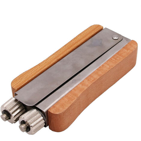 royaluxe -Cadre de ruche apicole, tend de câble en acier inoxydable, outil de sertissage avec roues en métal et poignée en bois – équipement d'apiculture, outil manuel de ruche d'abeille, outil d'apic