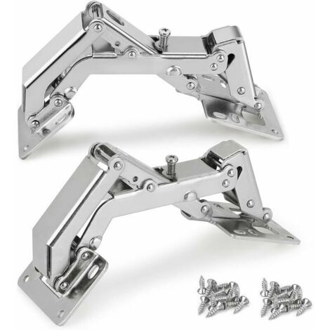 royaluxe- Charniere Porte Placard,Lot de 2 Charnière Porte Rabattable Meuble Charnières de Portes,Charnieres Fermeture Automatique pour Portes Légère Guazhuni
