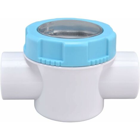 royaluxe -Clapet anti-retour de piscine, multi-usages G1-1/2 Clapet anti-retour de sécurité en PVC pour piscine 50 mm Clapet anti-retour avec lentille de perspective Accessoires de filtre de piscine p