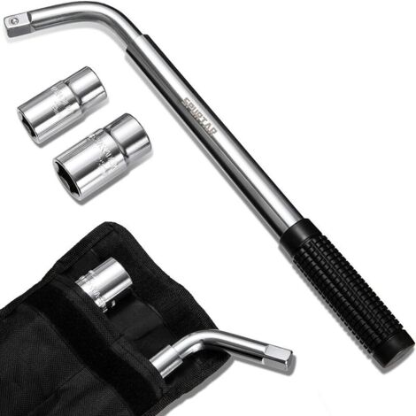 royaluxe - Clé Démonte-Roue Télescopique 17 19 21 23mm Extracteur de Boulon Antivole Universel