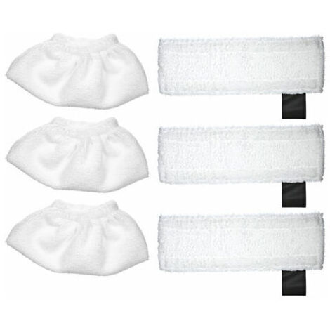 royaluxe -Convient pour le nettoyeur vapeur Karcher SC2 / SC3 / SC4 / SC5, tissu de couverture 3 pieces + chiffon de sol 3 pieces