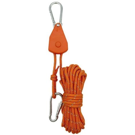 royaluxe -Cordes tenduesCordes tendues réfléchissantes pour tentes, cordes à cliquet avec crochets, 4 cordes pour tentes avec tends en aluminium, Ø4 mm longu 2 m, tends à boule pour bâches, tentes, ca