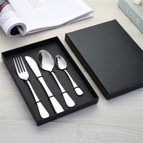 royaluxe - Couteau Fourchette Cuillère Baguettes Steak Spécial Multifonction Paiement En Acier Inoxydable Vaisselle Western Restaurant Four pour Voyage Travail Camping