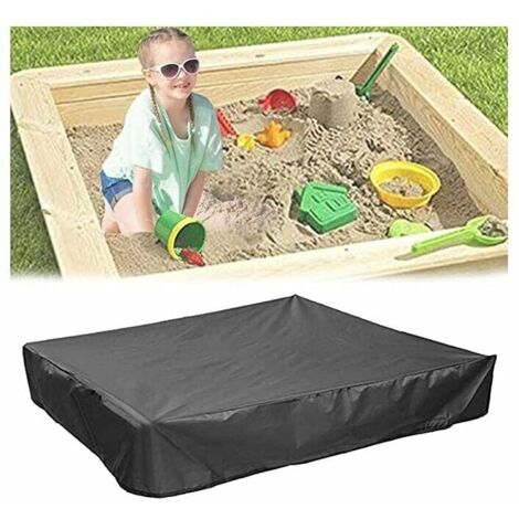 royaluxe - Couverture carrée de bac à sable de jouet d'enfants, petite couverture de bain de jardin, couverture imperméable de parasol 120120cm