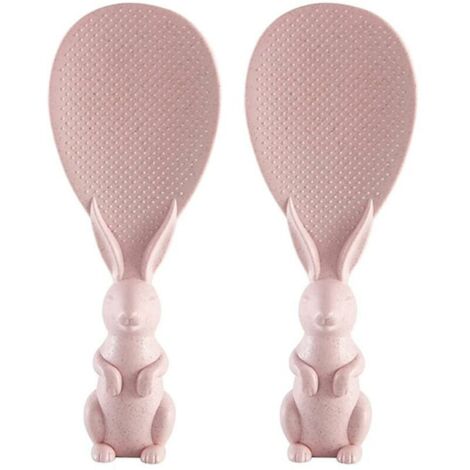royaluxe - Cuillère à riz antiadhésive Cute Bunny adaptée aux gadgets de cuisine de restaurant Cuillère à riz rose