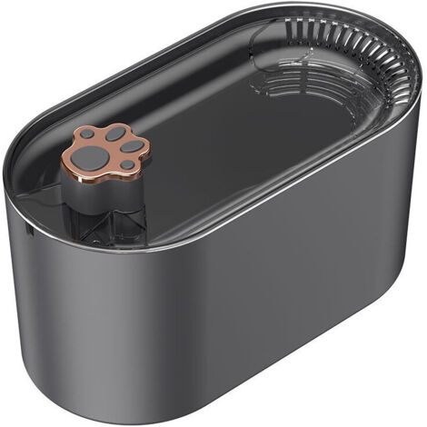 royaluxe -Distribut d'eau pour chat, distribut d'eau pour chat de 101 oz/3 litres, distribut d'eau, distribut d'eau automatique silencieux pour chat-noir