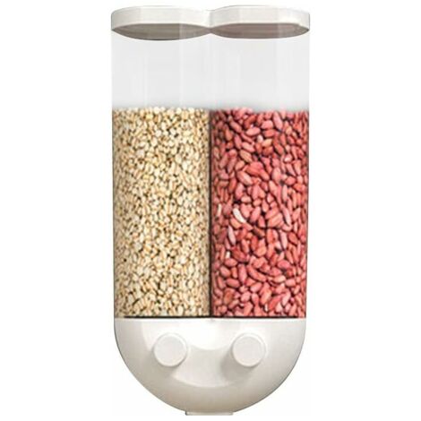 royaluxe - Distributeur de céréales, aliments entiers, boîte de rangement murale transparente scellée pour divers grains, boîte à céréales, boîte à céréales, boîte à céréales, machine à grains de riz，
