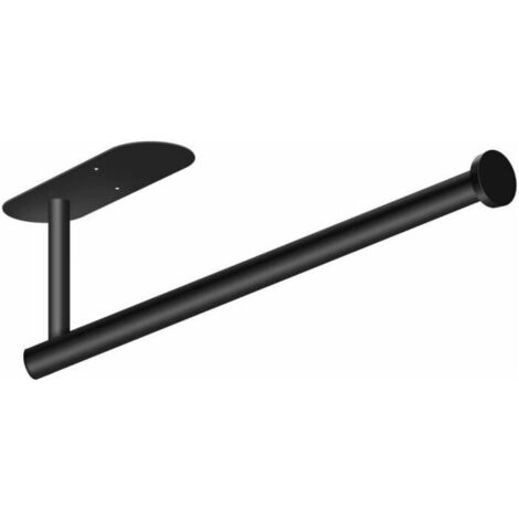 royaluxe - Distributeur Papier Toilette Noir 33,6X7,6CM économiser de l'espace
