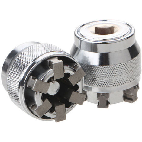 royaluxe -Douille Clé 19mm, Clé à Douille Universelle Ajustable Magique pour Extract D'écrous et Automobile Entretien, Cliquet 3/8 (9,5mm)