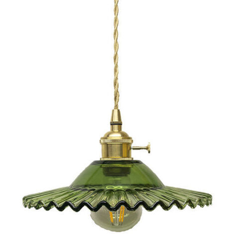 royaluxe -E27 Industrielle Vintage Verre Suspensions Luminaire Retro Plafonnier Luminaire Verre Retro Suspensions Luminaires Industrielle Eclairage de Plafond Suspensions Plafonniers Luminaire(Verre v