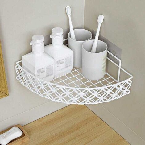 royaluxe - Étagère d'angle de salle de bain polyvalente en acier inoxydable, support de rangement mural pour salle de bain, support de rangement pour cuisine