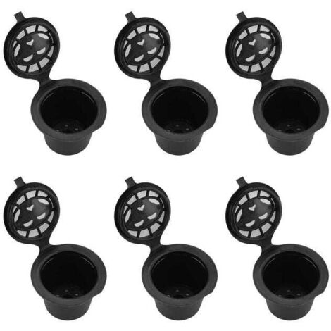 royaluxe - Filtre à capsules de café réutilisable, capsules rechargeables en plastique et en acier inoxydable, filtres à café avec passoire en maille intégrée po
