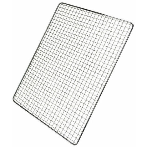 royaluxe - Grille de barbecue en acier inoxydable pour camping, barbecue, pique-nique 4025cm Argent