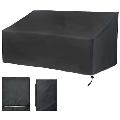 royaluxe - Housse Banc de Jardin 4 Places, Housse Banc Exterieur Patio Anti-poussière, Anti-UV, Étanche, Coupe-Vent, Oxford Housse de Protection pour Canapé (190x66x89cm)