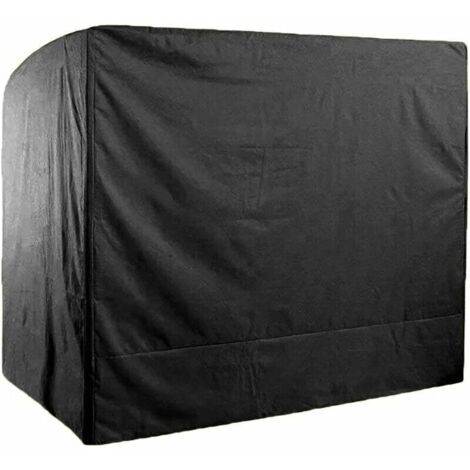 royaluxe - Housse de Balancelle de Jardin 3 Places Imperméable,220x125x175cm 210D Oxford Bâche de Balancelle Anti-UV Couverture de Protection Balançoire Extérieur-noir