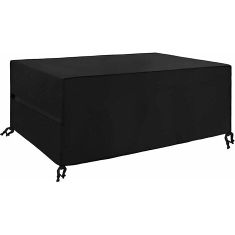 royaluxe - Housse de Meuble Housse Salon de Jardin Housse de Protection pour Meubles de Jardin Imperméable 210D Tissu Oxford Noir(150x116x80cm)